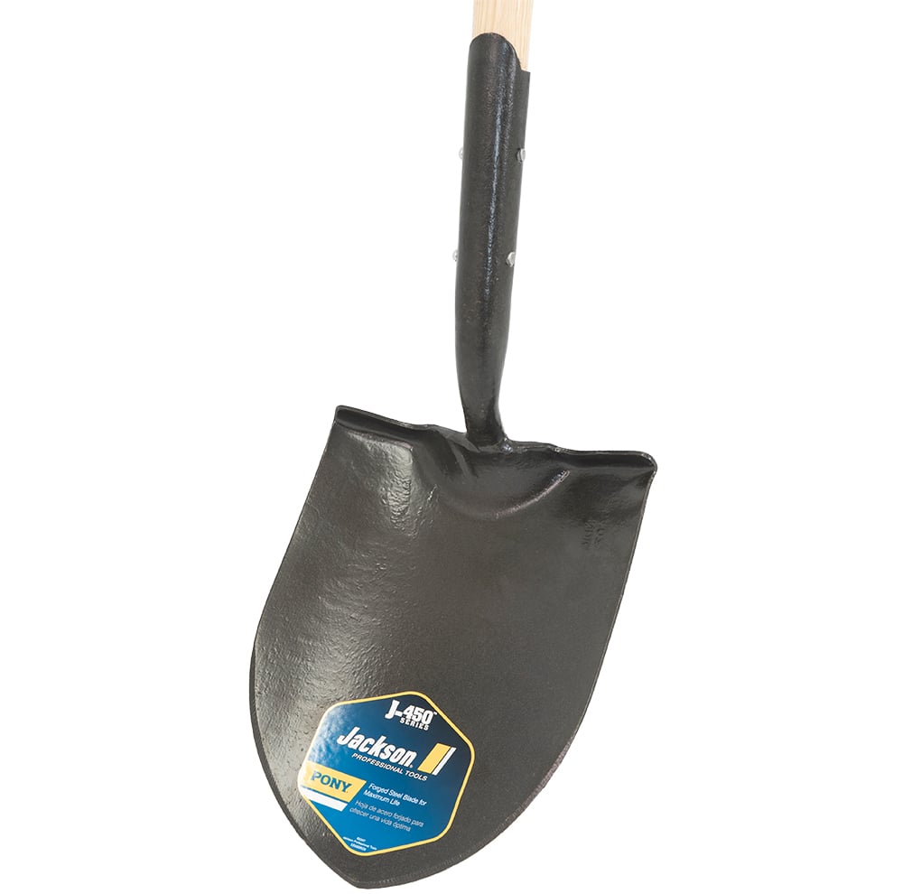 Round Point Shovel with Solid Shank and Armor Dgrip Home by AMES