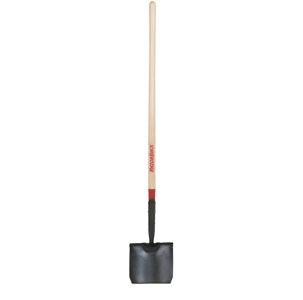 Clipped Solid Shank Shovel with Wood Handle Home by AMES