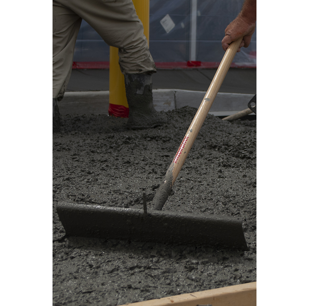 Concrete Rake, Rebar Hook, with Wood Handle | Home by AMES