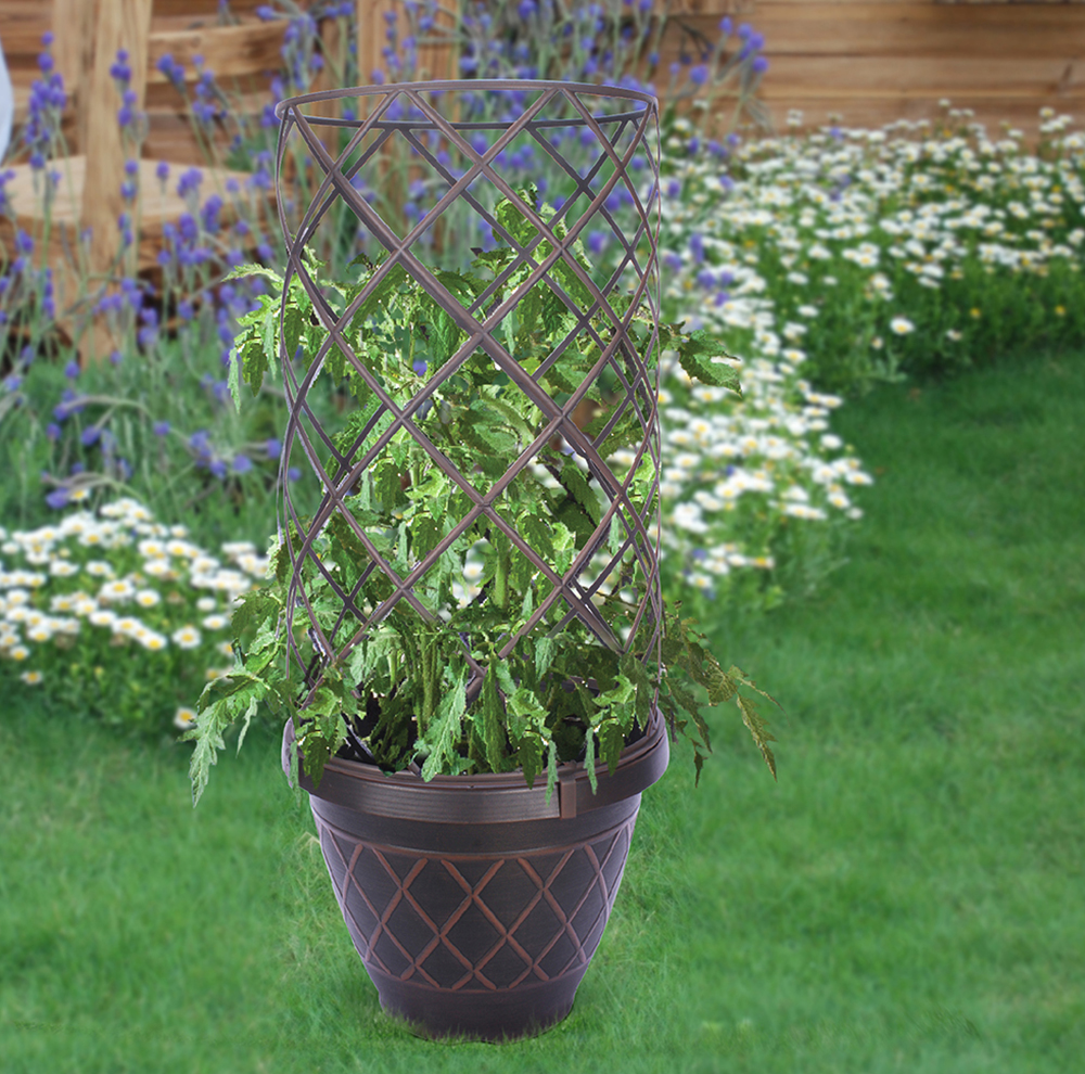 15" Lacis Planter with Trellis Home by AMES