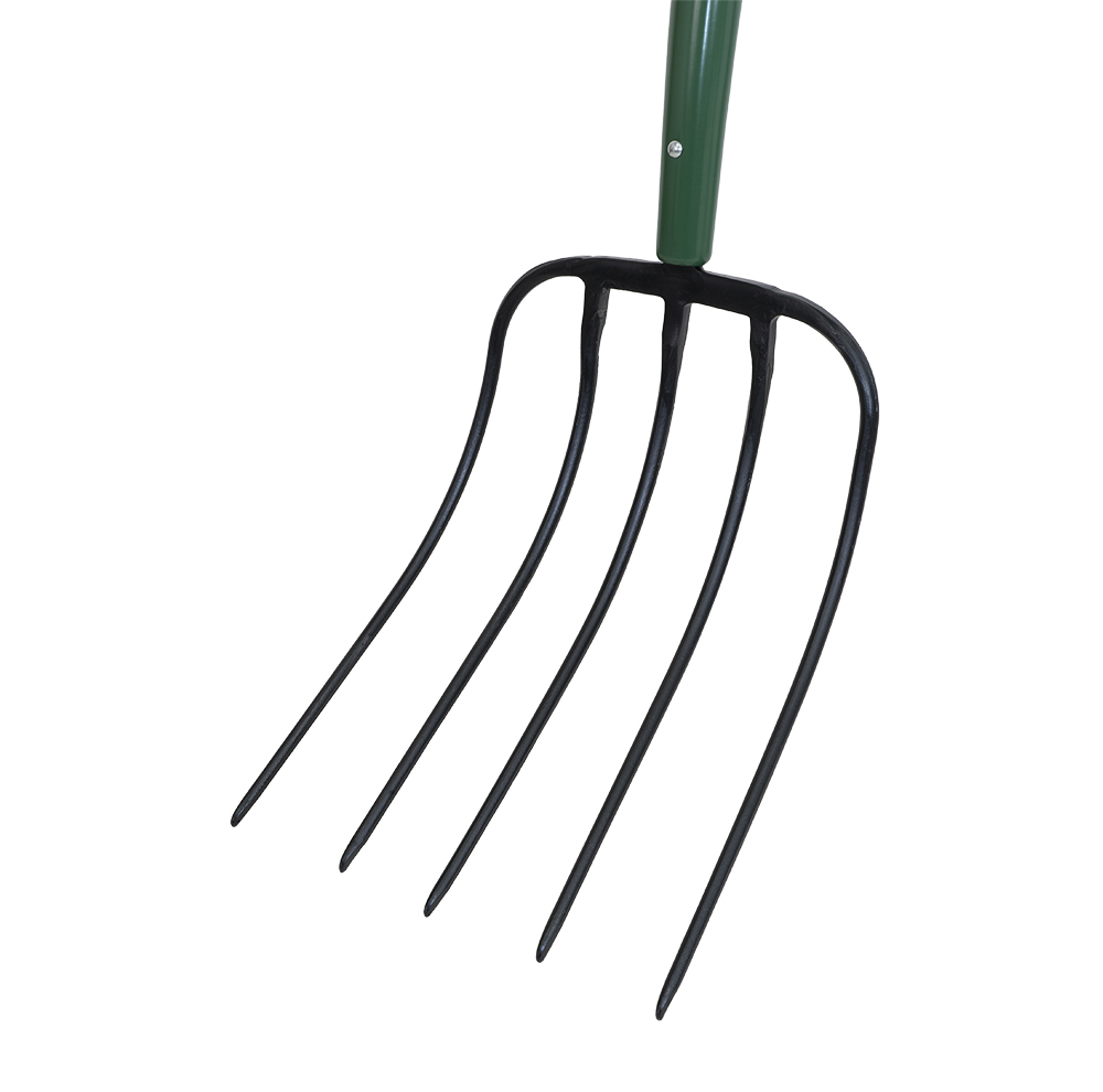 6Tine Manure Fork With Fiberglass Handle Home by AMES