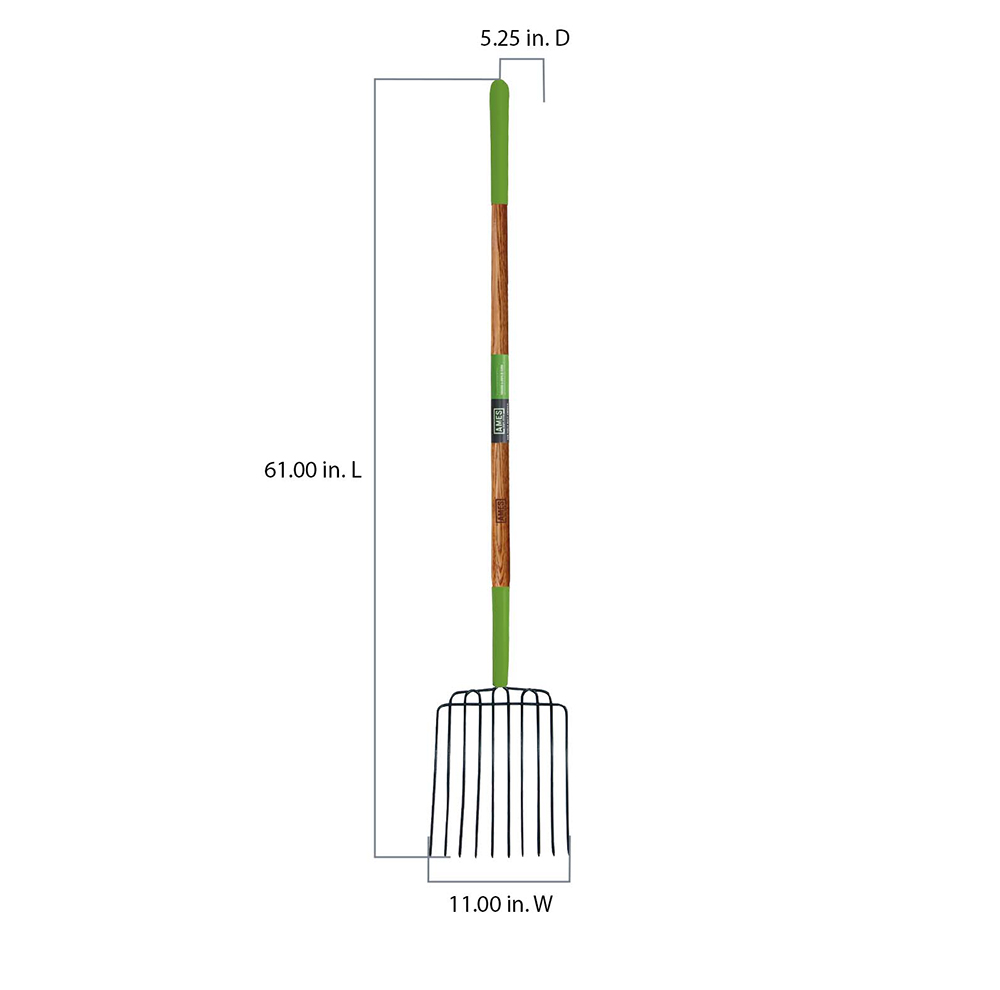 10Tine Welded Bedding Fork Home by AMES
