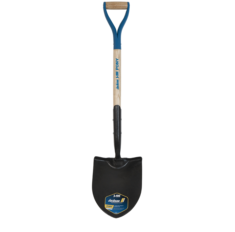 Round Point Shovel with Solid Shank and Armor Dgrip Home by AMES