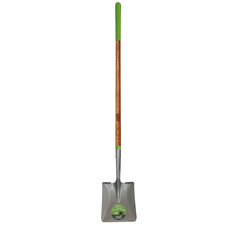 959454                         WOODEN HANDLE SQUAREUARE NOSE SHOVEL from AM