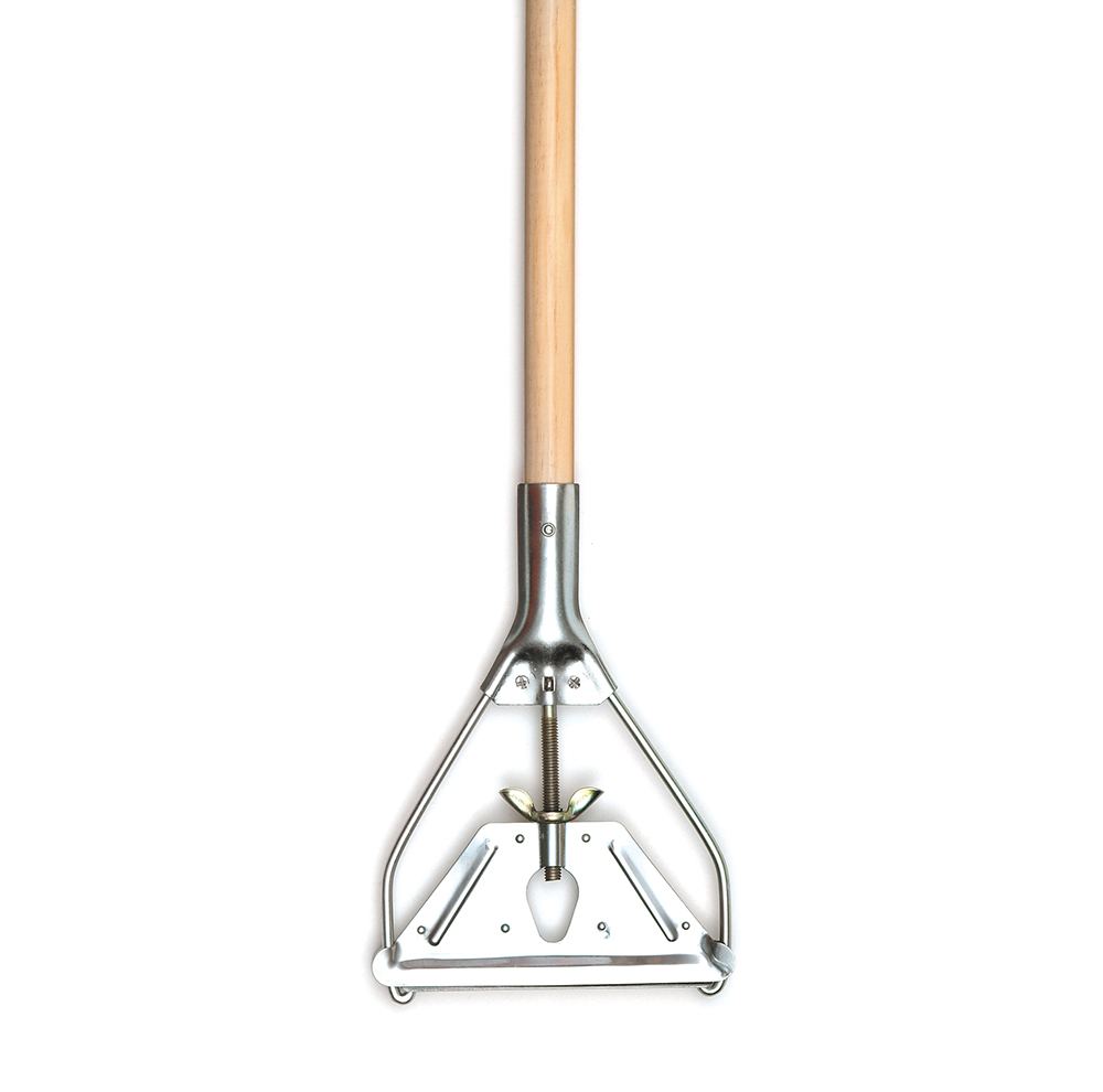 1 1/8 IN x 60 IN Wood Mop Handle Metal Quick Clip Home by AMES