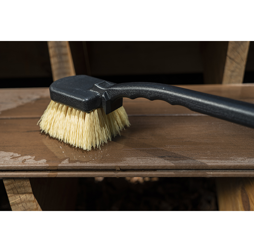 20 IN Stiff Scrubbing Gong Brush Home by AMES
