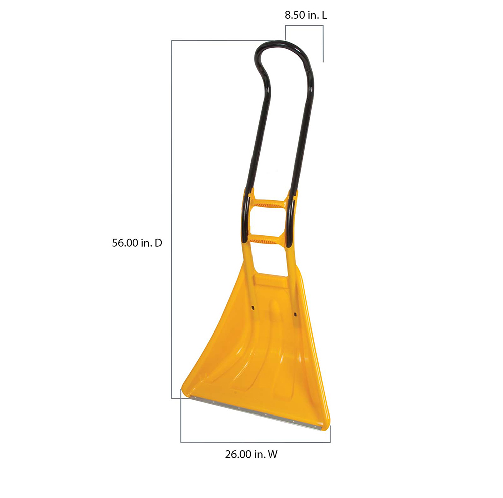 SnoBoss, 26 Inch Poly Combo Snow Shovel with Multiple Grips on
