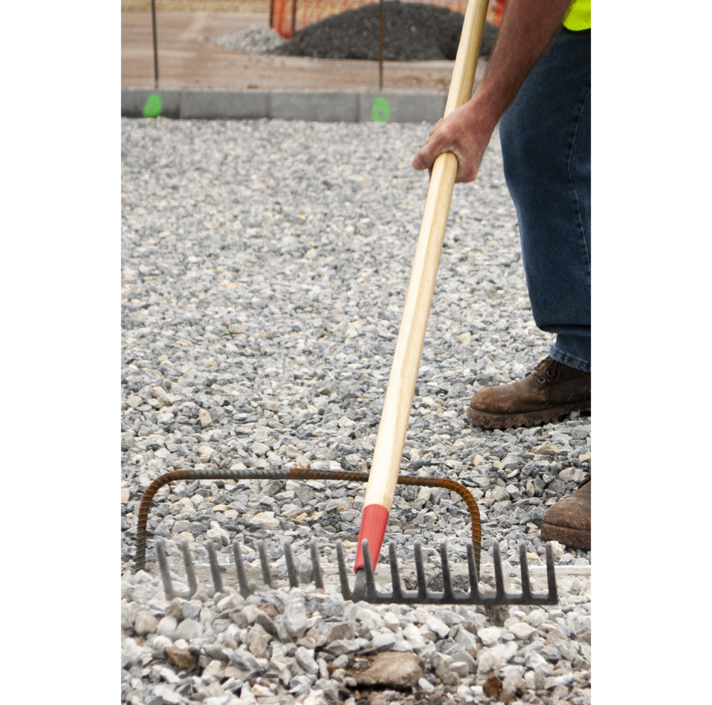 16 Tine Road Rake, Forged, with Wood Handle | Home by AMES