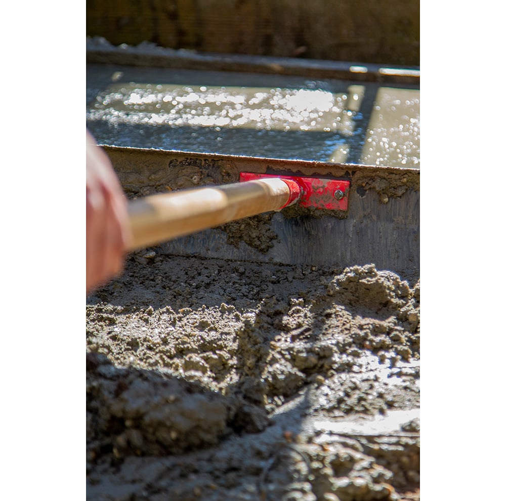 Concrete Rake with Wood Handle Home by AMES