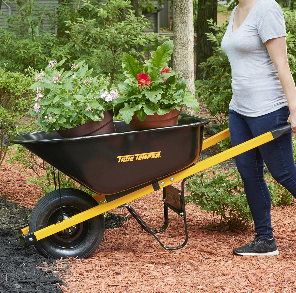 6 CUBIC FT STEEL WHEELBARROW Home by AMES