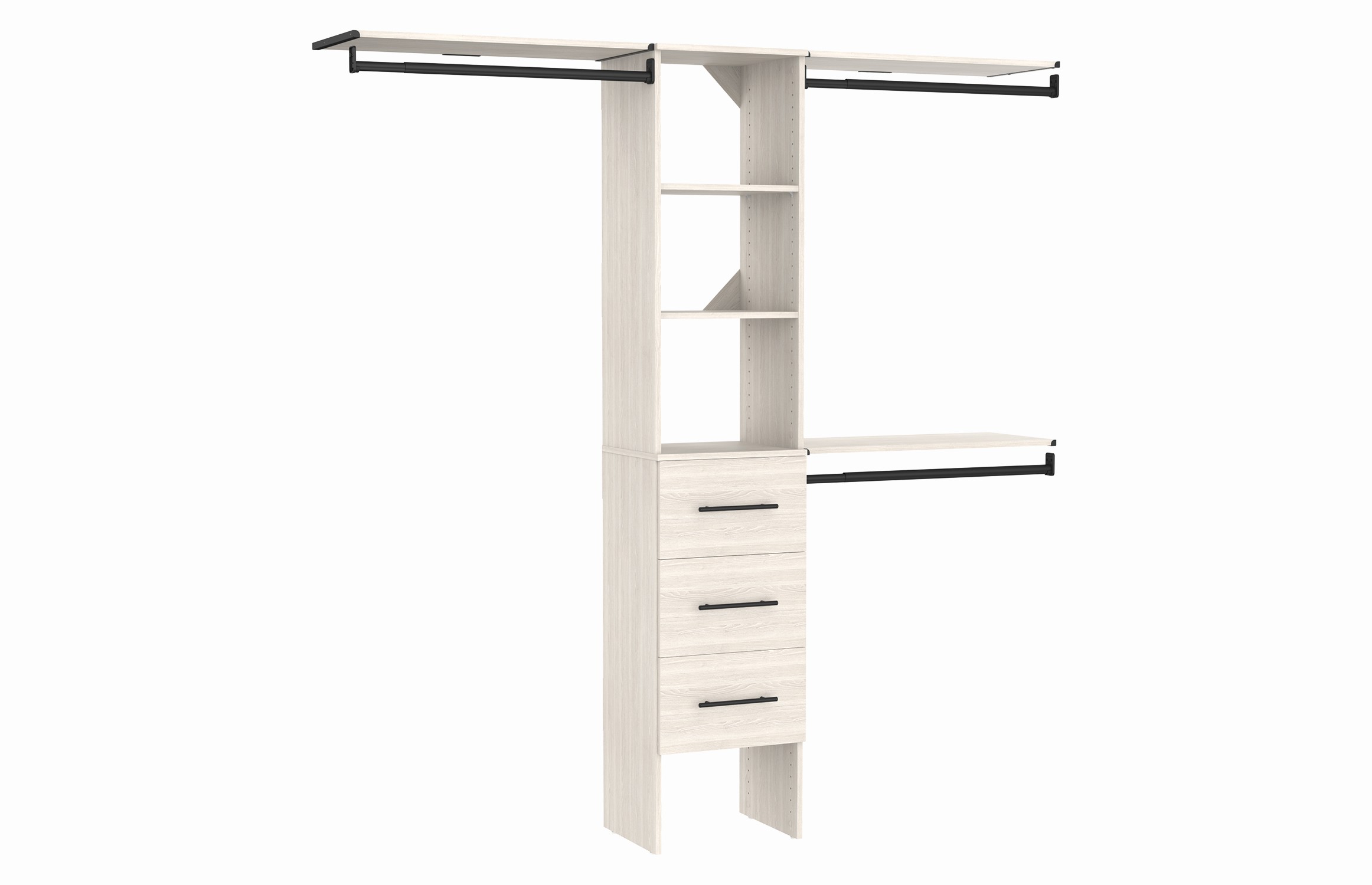 16 IN Tower with 3 Top Shelves and 3 Drawers Kit | Home by AMES