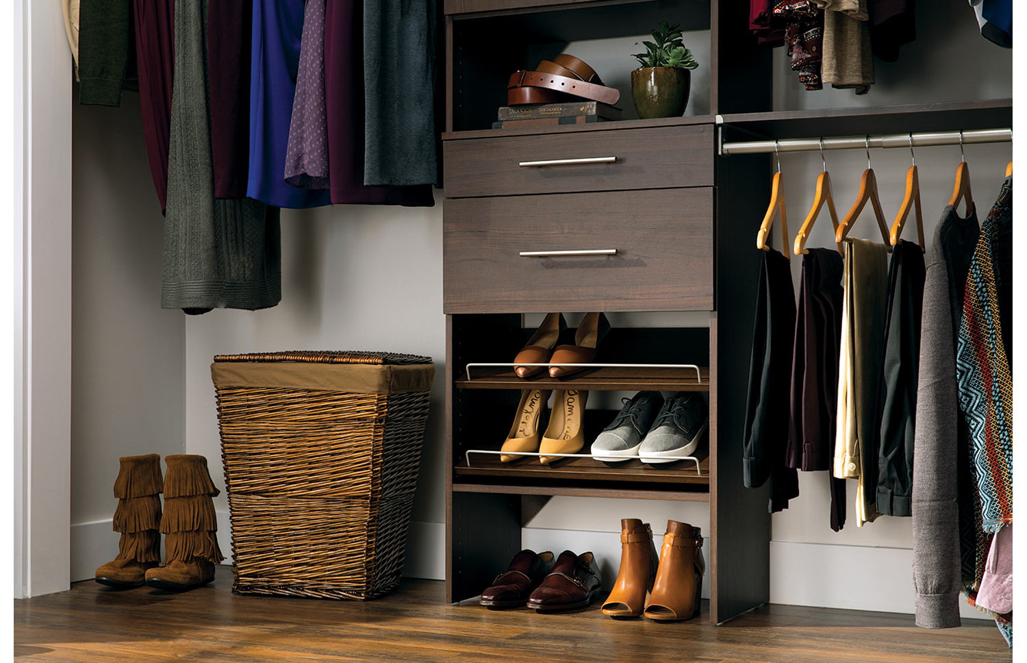 25 In. Angled Shoe Shelves Home by AMES