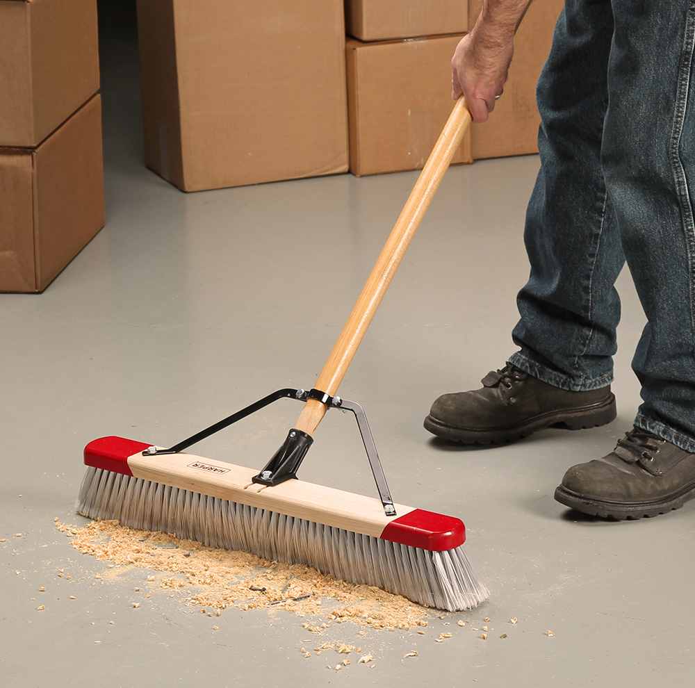 24 IN Premium Indoor Push Broom Unassembled Home by AMES